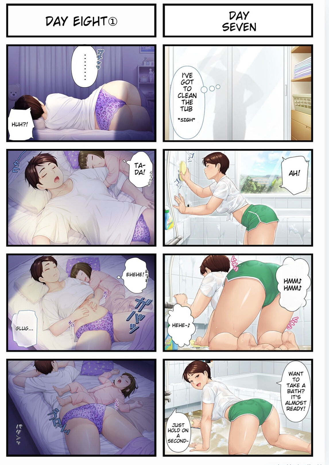 Hentai Manga Comic-Eight Days With My Wife's Mother-Read-6